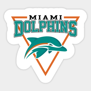 Retro Dolphins Sticker